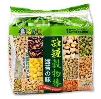 abc牌天然谷物棒-海苔味(膨化食品)(马来西亚)180g/袋